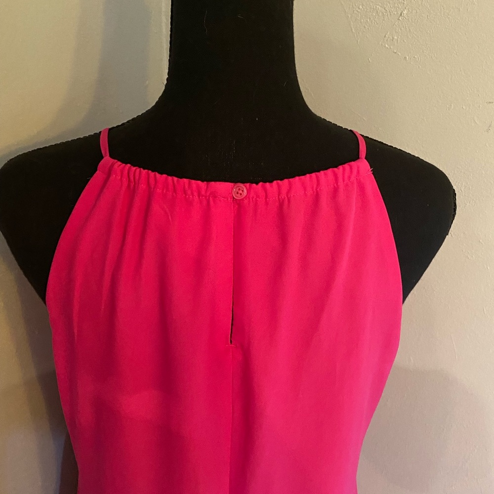 EUC Hot Pink Old Navy Hi Lo Halter Dress - Picture 12 of 12
